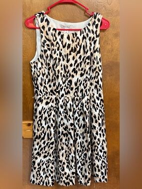 White House leopard print summer dress